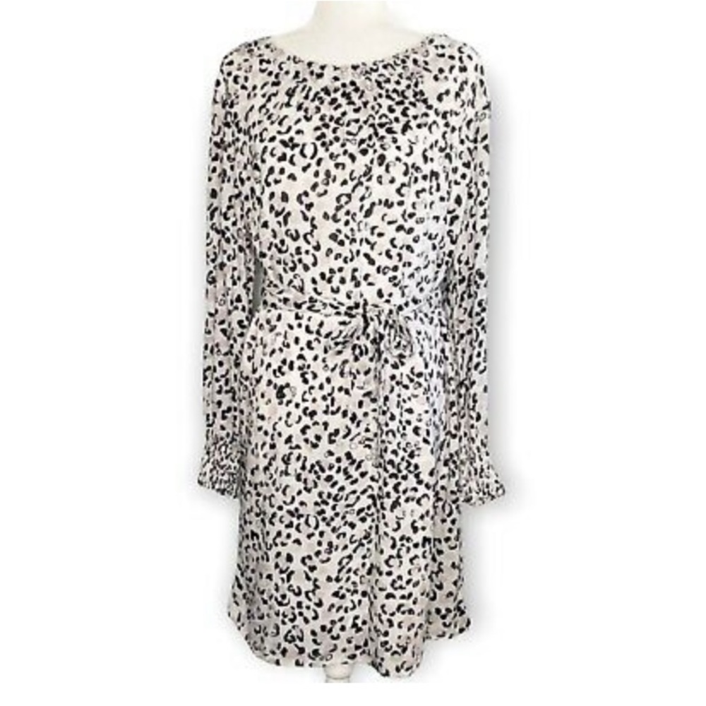 Cloth & Stone Womens Dress Animal Print Leopard Spots Rayon